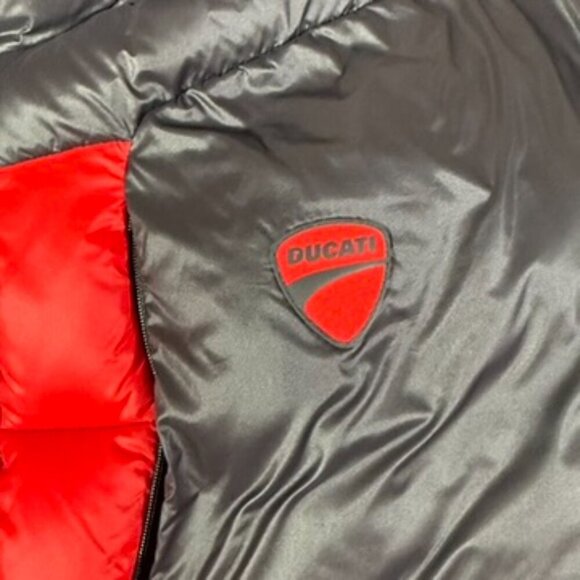 Ducati Mens Black Red Puffer Vest Motorcycle Packable Sz US XL Comfy Casual Lux‎ - Picture 4 of 11